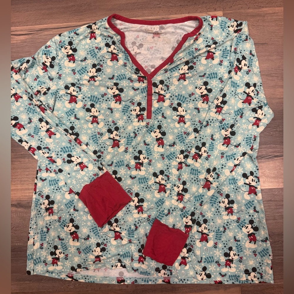 Little Sleepies Mickey Winter Wonderland Top
